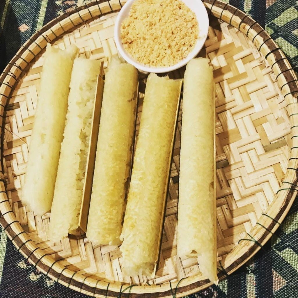 Cơm lam nướng ống tre Cơm lam nướng ống tre