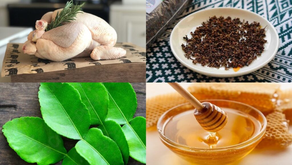 Sơ chế nguyên liệu làm món gà nướng Tây Bắc