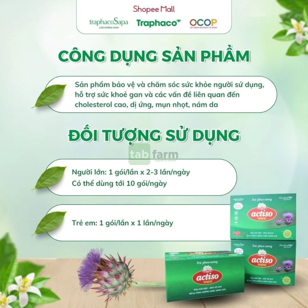 Trà Phun Sương Actiso Sapa TraphacoSapa - Cốm Lợi Gan Tốt Cho Sức Khỏe Trà Phun Sương Actiso Sapa TraphacoSapa - Cốm Lợi Gan Tốt Cho Sức Khỏe