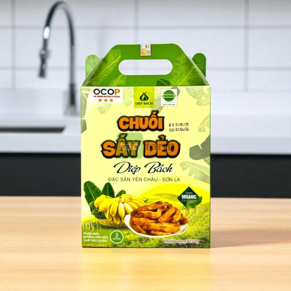 Chuối Sấy Dẻo Diệp Bách – Món Ăn Vặt Nhẹ Nhàng Cho Những Cô Nàng Văn Phòng Chuối Sấy Dẻo Diệp Bách – Món Ăn Vặt Nhẹ Nhàng Cho Những Cô Nàng Văn Phòng
