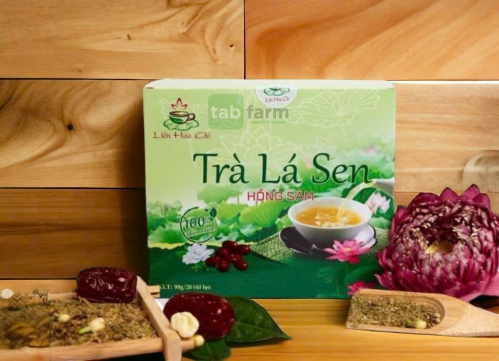 Trà Lá Sen Hồng Sâm – Thanh Lọc Cơ Thể, Hỗ Trợ Giảm Mỡ Máu, Giấc Ngủ Ngon Tự Nhiên Trà Lá Sen Hồng Sâm – Thanh Lọc Cơ Thể, Hỗ Trợ Giảm Mỡ Máu, Giấc Ngủ Ngon Tự Nhiên