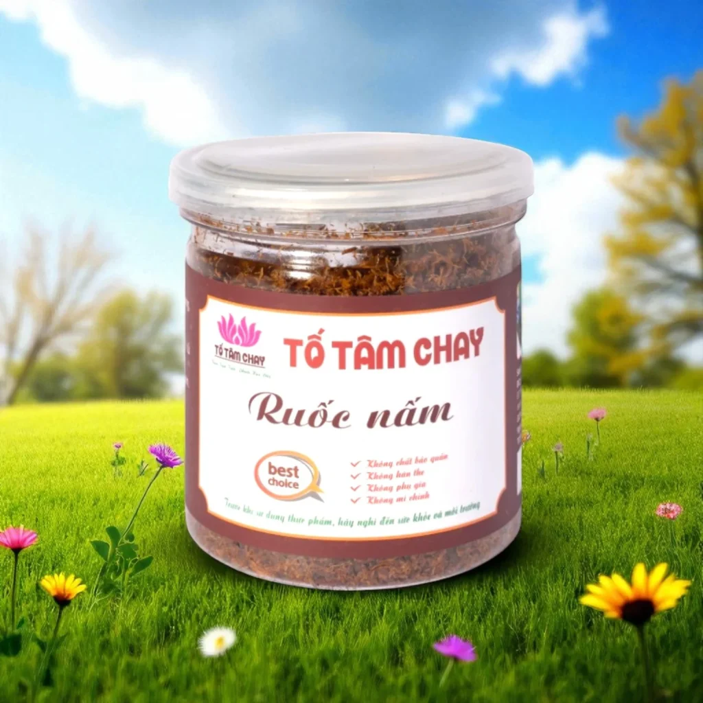 Ruốc Nấm Tố Tâm Chay – Món ngon lành đậm vị cho mọi bữa ăn